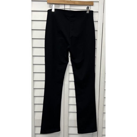 Equestrian Milo Pull On Flat Front Straight Leg Pants Women's Size Small Black - Picture 2 of 5